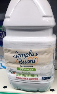 Alta digiribilita senza lattosio front packaging