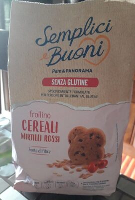 Frollini cereali mirtilli rossi senza glutine