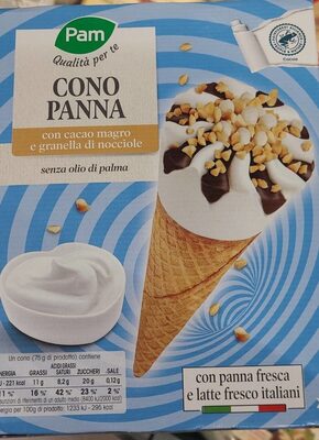 Cono panna front packaging
