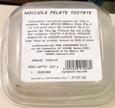 nocciole pelate tostate