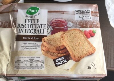 fette biscottate integrali front packaging