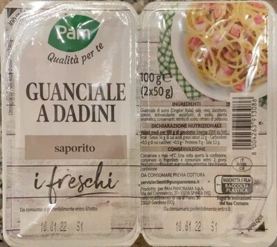 Guanciale a dadini saporito