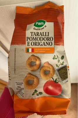 Taralli al pomodoro e origano front packaging