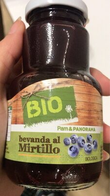 Bio bevanda al mirtillo front packaging