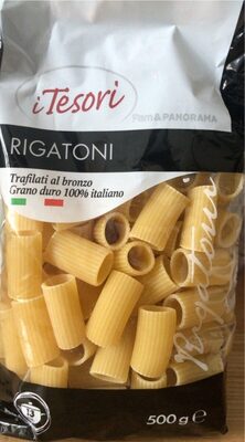 I tesori rigatoni front packaging