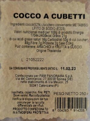 Cocco a cubetti