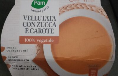 Vellutata con zucca e carote
