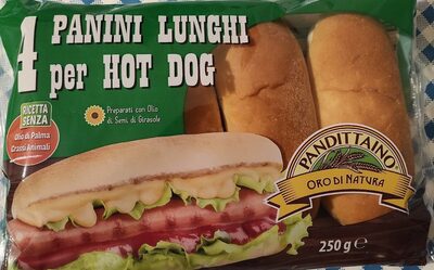 4 panini lunghi per hot dog