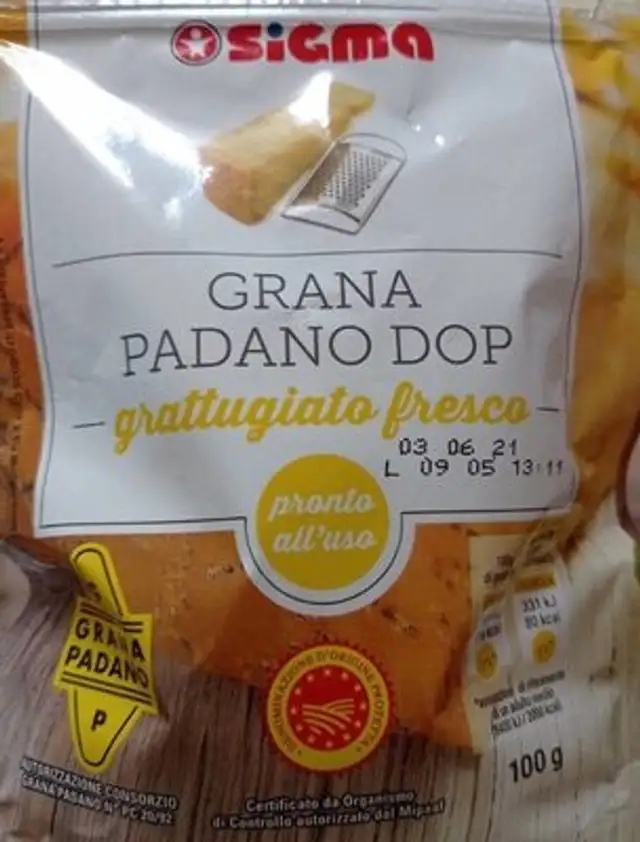 Grana Padano DOP front packaging