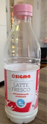 latte fresco parzialmente scremato