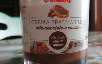 Crema spalmabile nocciole e cacao front packaging