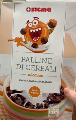 Palline di cereali al cacao