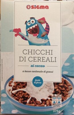 Chicchi di cereali al cacao