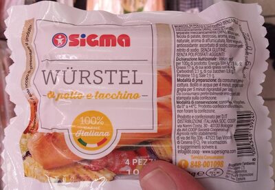 Wurstel di pollo e tacchino