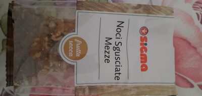 Noci sgusciate mezze front packaging