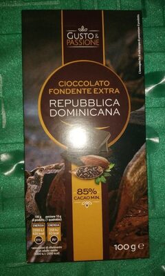 Cioccolato fondente extra republica Domenicana