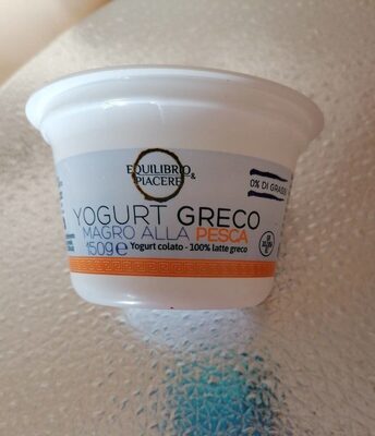Yogurt greco magro alla pesca