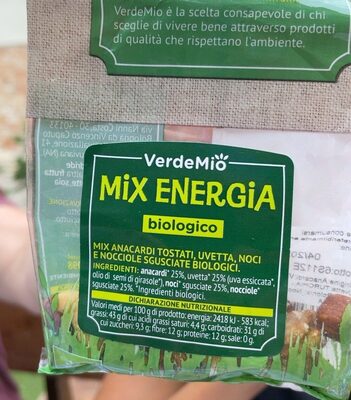 Mix energia front packaging