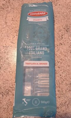 Pasta ZARA front packaging