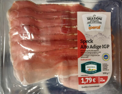 Speck Alto Adige IGP front packaging