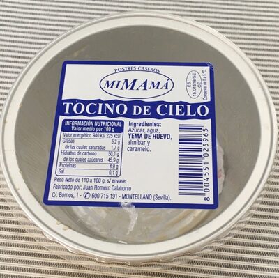 Tocino de cielo