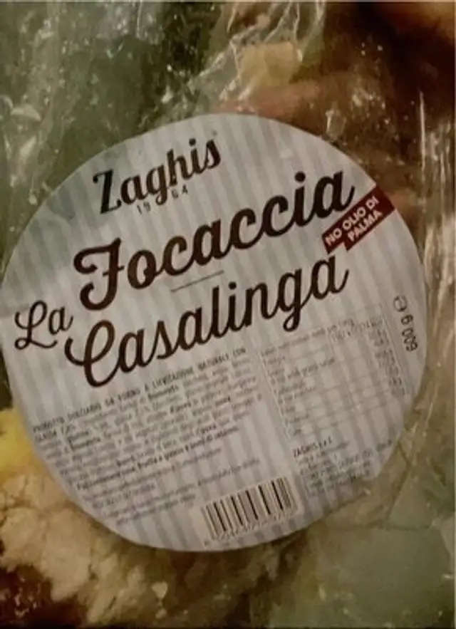 La Focaccia Casalinga front packaging