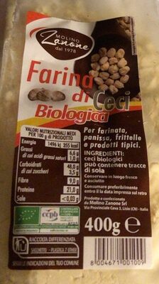 Farina di ceci biologica front packaging