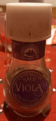 Cristalli di sale viola vino rosso