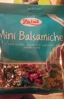 Mini balsamiche erbe alpine eucalipto mentolo menta forte front packaging