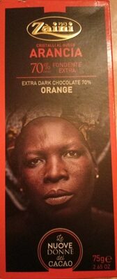 Cioccolata fondente gusto arancia front packaging