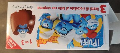 Ovetti di cioccolato i puffi collection