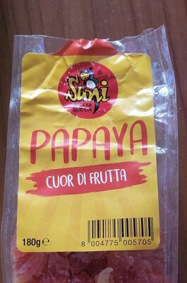 Papaia disidratata a cubetti