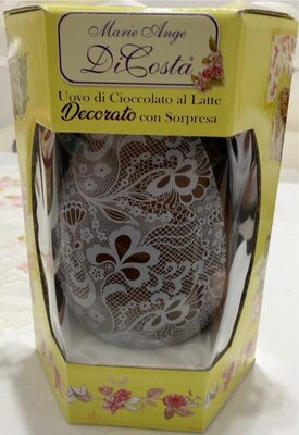 Uovo di cioccolato al Latte decorato con sorpresa front packaging