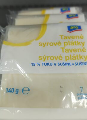 Tavené sýrové plátky front packaging