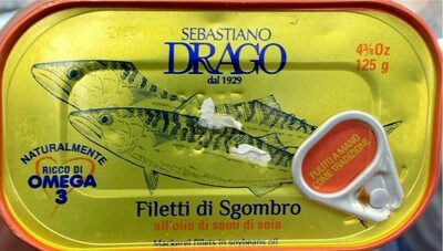 Filetti di sgombro all'olio di semi di soia