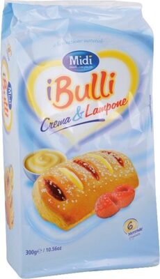 Bulli crema e lampone front packaging