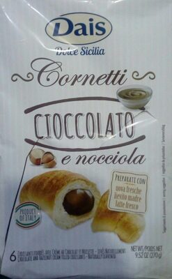 Cornetti Cioccolato e Nocciola front packaging