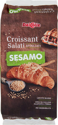 Croissant salati con sesamo front packaging