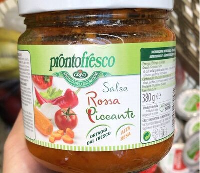 Salsa rossa picante front packaging