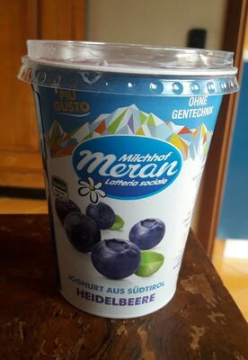 Milchhof, Meran, yogurt mirtilli
