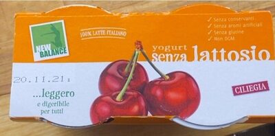 Yogurt senza lattosio ciliegia
