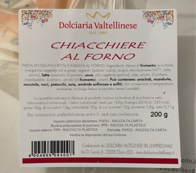 Chiacchiere al forno