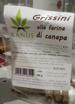 Grissini alla farina di canapa