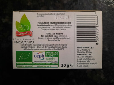 infuso di semi di finocchio