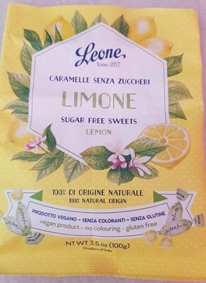 Caramelle senza zucchero limone