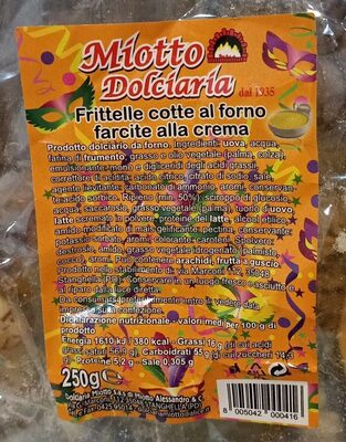 Frittelle cotte al forno farcite alla crema