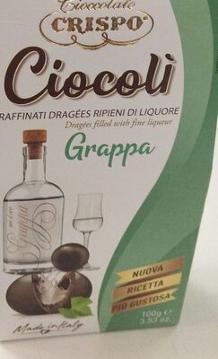[Ciocoli] Dark chocolate pralines filled with grappa