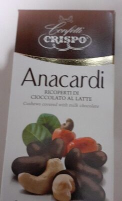 Anacardi ricoperti di cioccolato al latte