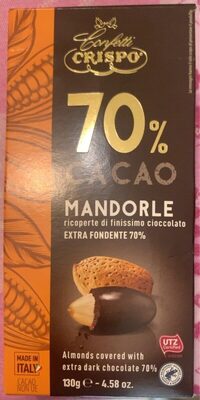Mandorle 70% Cacao front packaging