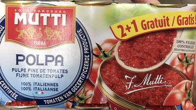 Tomates concassées fines 100% italiennes, Polpa front packaging